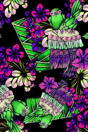 紫红色印花华亿平台图片