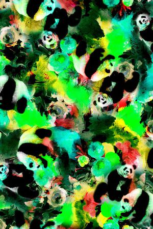 熊猫印花华亿平台图片