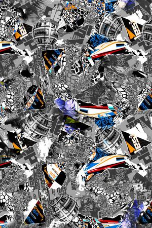 拼贴印花华亿平台图片