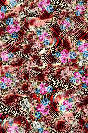 四方连续印花华亿平台图片