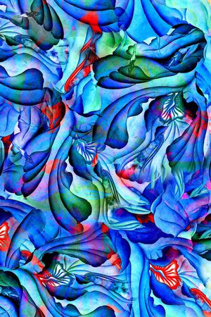 抽象印花华亿平台图片