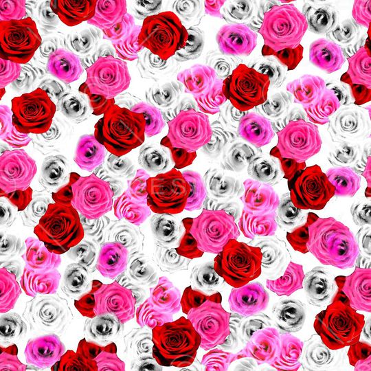 玫瑰印花华亿平台图片