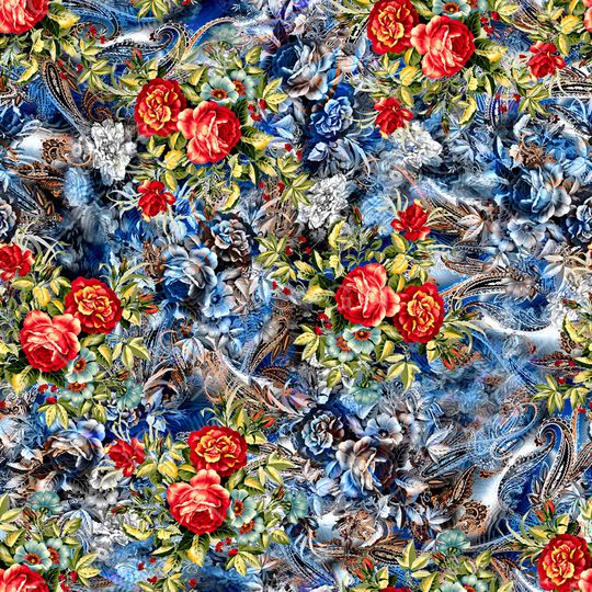 印象派印花华亿平台图片