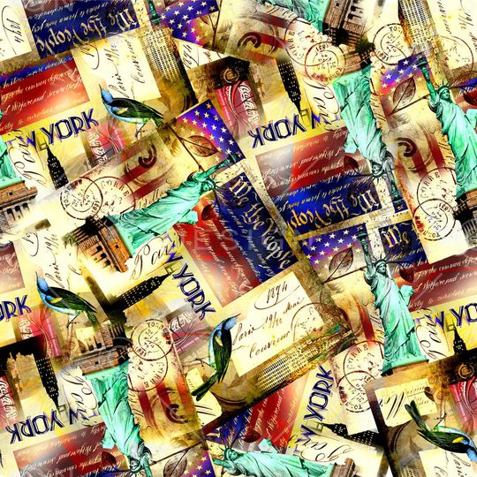 拼贴印花华亿平台图片