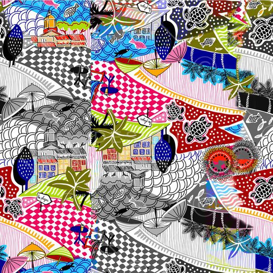 拼贴印花华亿平台图片