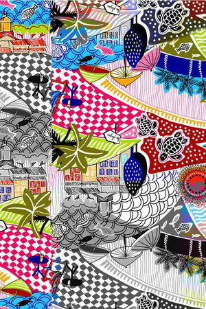 拼贴印花华亿平台图片