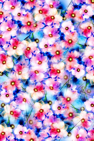 小白花印花华亿平台图片