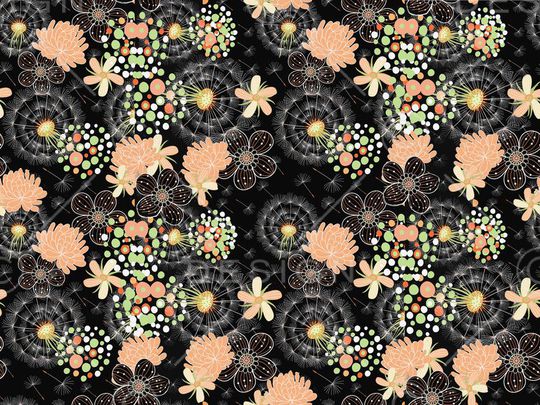 剪影印花华亿平台图片