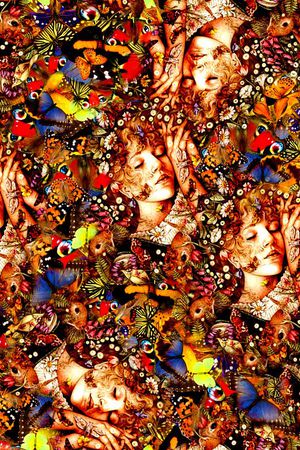 复古印花华亿平台图片