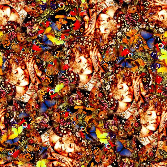 复古印花华亿平台图片