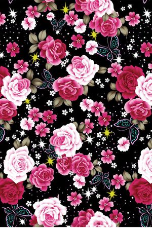 黑色印花华亿平台图片