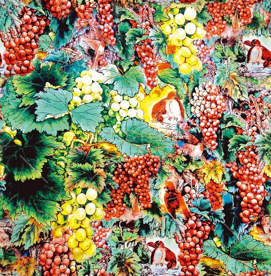 葡萄印花华亿平台图片