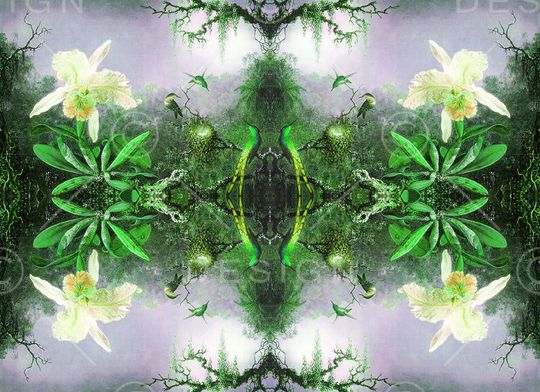 树枝印花华亿平台图片