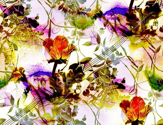 植物印花华亿平台图片