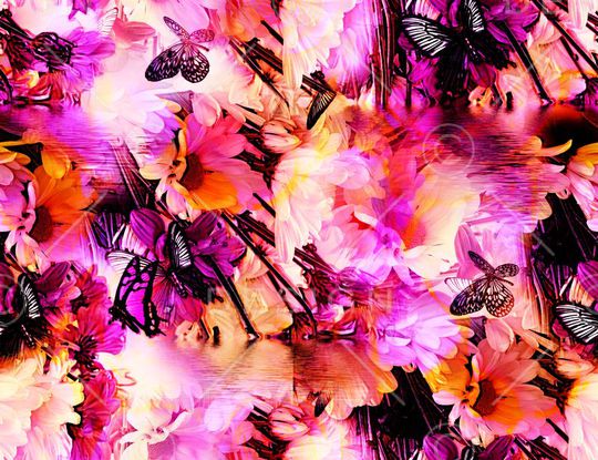 手绘印花华亿平台图片