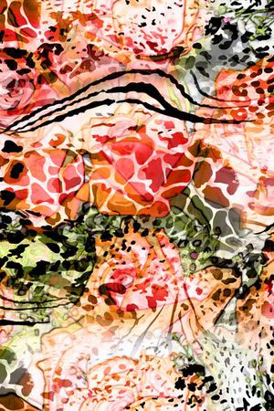 动物纹印花华亿平台图片