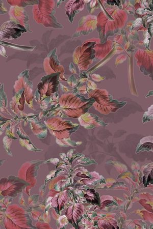 氤氲花卉印花华亿平台图片