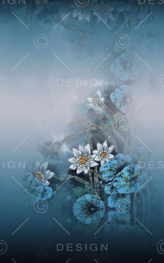 荷花印花华亿平台图片