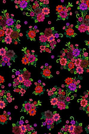 黑色衬底印花华亿平台图片