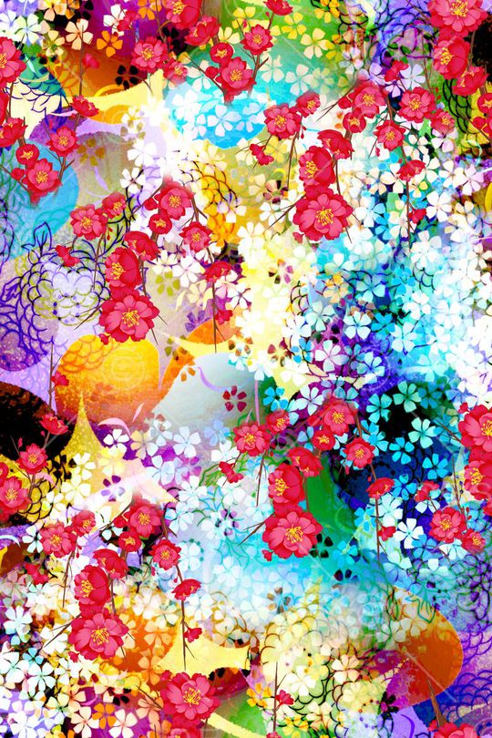 花朵印花华亿平台图片