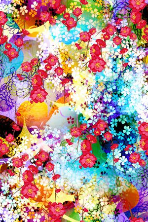 花朵印花华亿平台图片