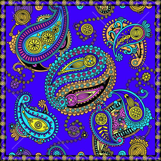 方巾印花华亿平台图片