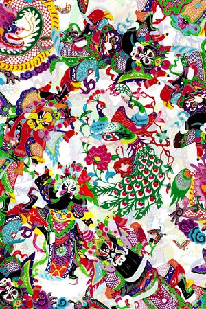 京剧、脸谱印花华亿平台图片