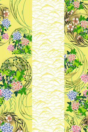 日本风情印花华亿平台图片