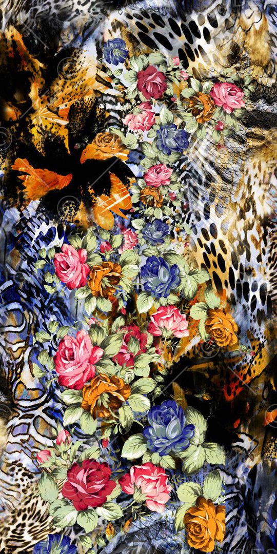 花卉印花华亿平台图片