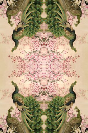 工笔印花华亿平台图片