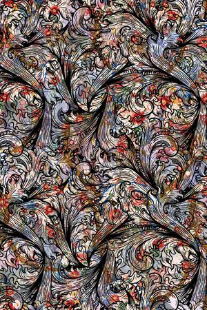 复古印花华亿平台图片