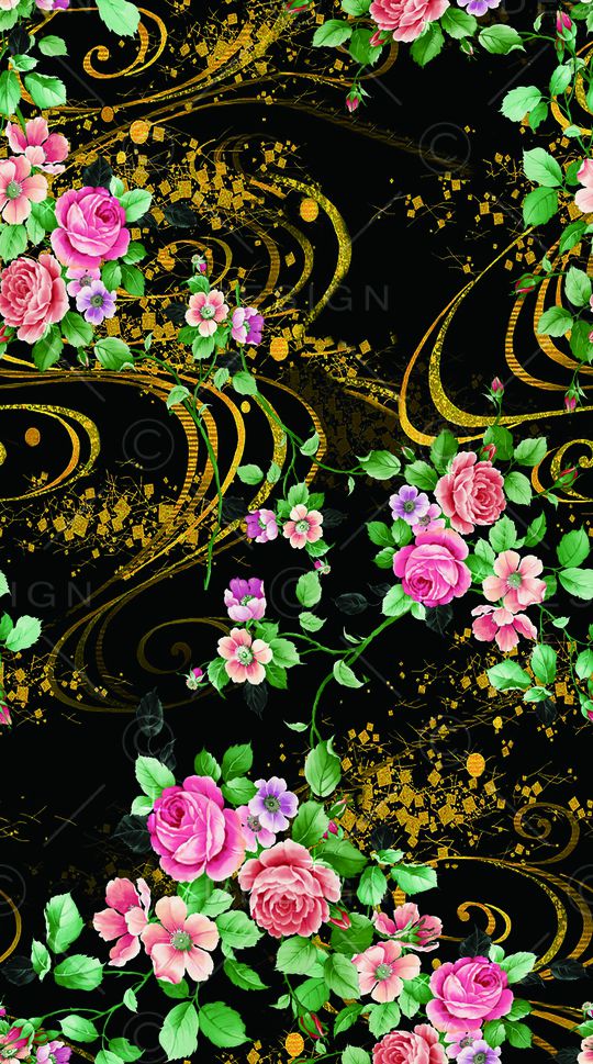 花卉印花华亿平台图片