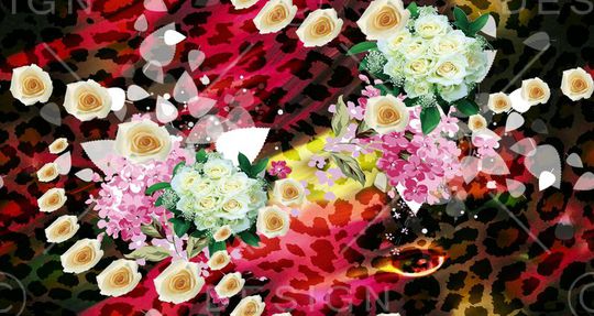 动物纹印花华亿平台图片