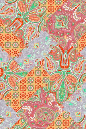 佩斯利印花华亿平台图片