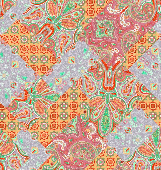 佩斯利印花华亿平台图片