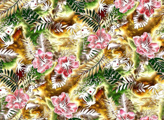 花朵印花华亿平台图片