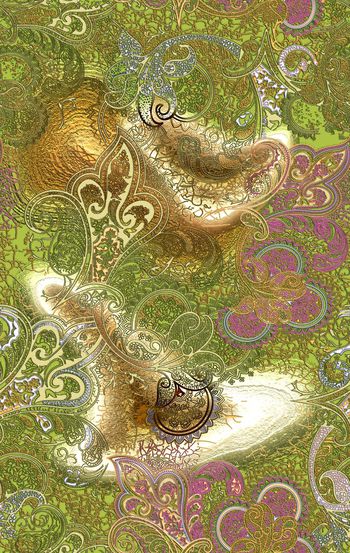 宫廷风印花华亿平台图片