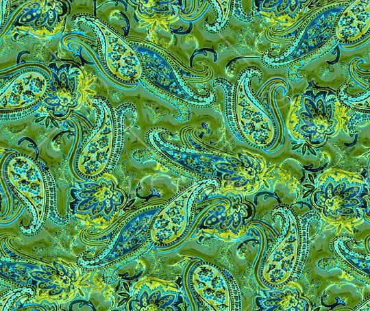 佩斯利涡旋纹印花华亿平台图片