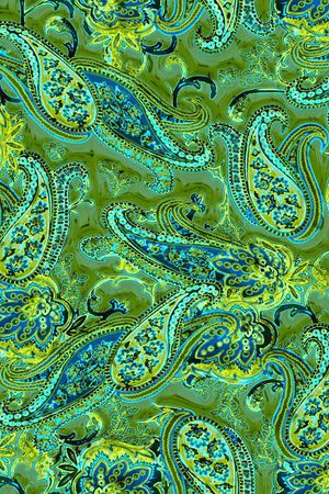 佩斯利涡旋纹印花华亿平台图片