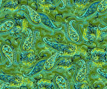 佩斯利涡旋纹印花华亿平台图片