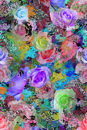 斑驳印花华亿平台图片