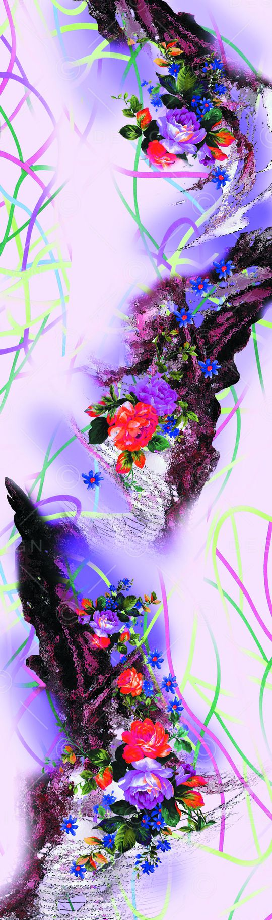 花朵印花华亿平台图片