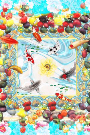 Q-围巾方巾/Scarf印花华亿平台图片