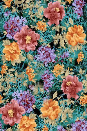 斑驳印花华亿平台图片