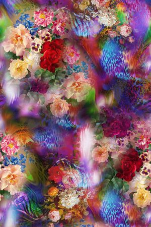 油画花卉印花华亿平台图片