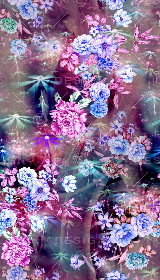 花卉印花华亿平台图片