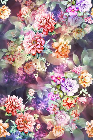 水彩印花华亿平台图片