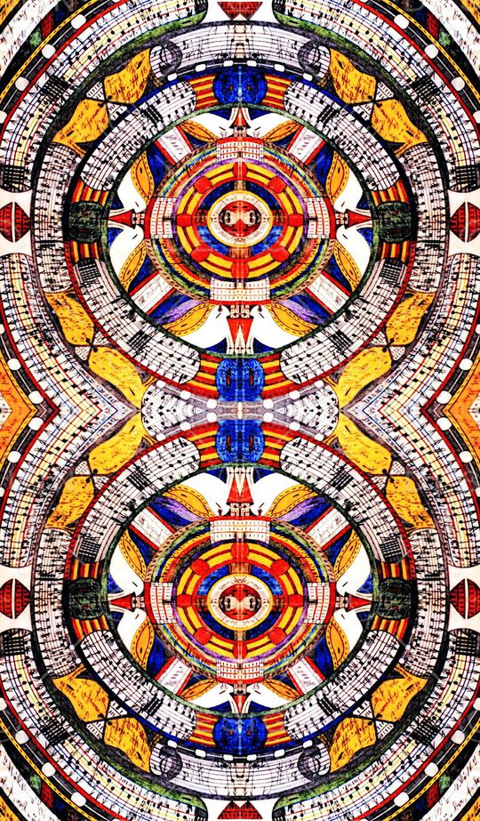 插画 圆圈印花华亿平台图片