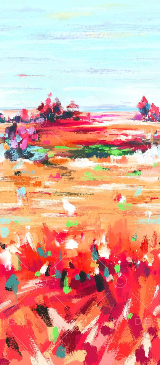 油画笔触印花华亿平台图片