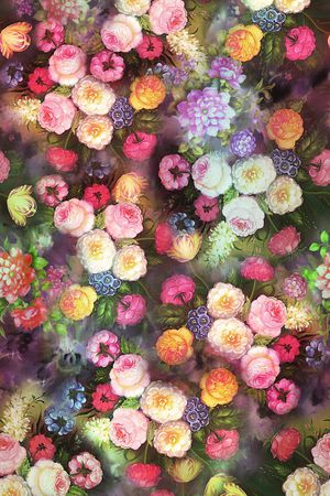 牡丹印花华亿平台图片